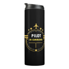 Garrafa Térmica Design de Caneca de Piloto de Aviação Personalizad