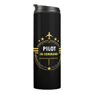 Garrafa Térmica Design de Caneca de Piloto de Aviação Personalizad