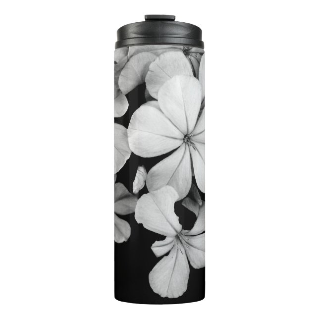 Garrafa Térmica Design de Cartão Postal Preto e Branco (Frente)