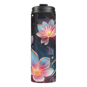 Garrafa Térmica DESIGN de Flor e Natureza Gerados por AI