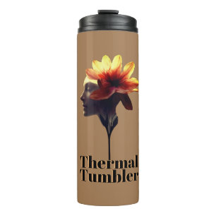 Garrafa Térmica Design de Flor Petal Humana Criada Exclusivamente