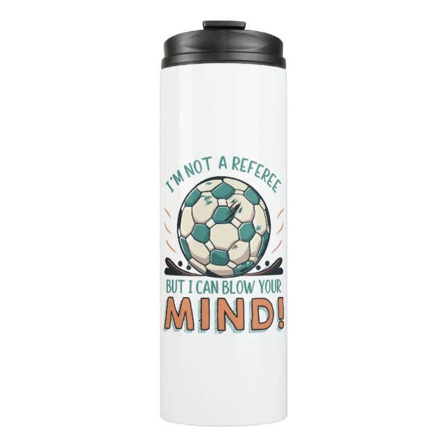 Garrafa Térmica Design de futebol engraçado (Frente)