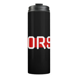 Garrafa Térmica Design de Linha Vermelha do Código MORSE