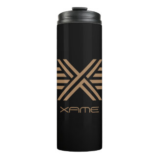 Garrafa Térmica Design de logotipo X, Marca X, Letra X, Alfabeto X