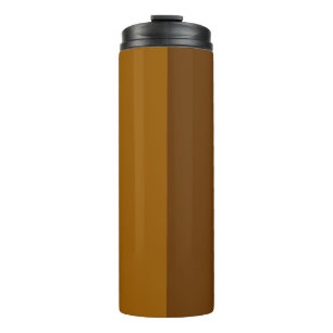 Garrafa Térmica Design de meio lado castanho escuro claro