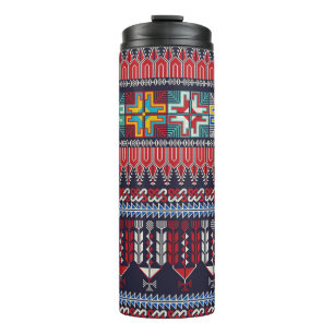 Garrafa Térmica Design de padrão constante com palestino tradicio