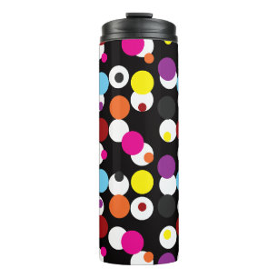 Garrafa Térmica Design de Padrão de Superfície das Bolinhas Colori