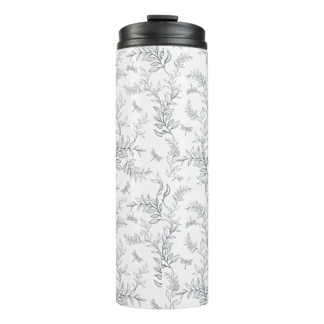 Garrafa Térmica Design de taça com um padrão no estilo da linha ar (Frente)