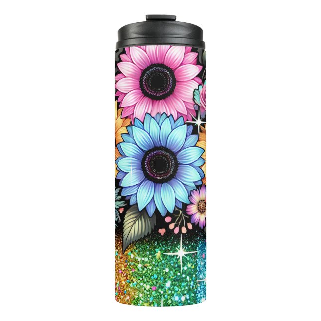 Garrafa Térmica Design de Wrap de Sublimação do Tumbler Floral | T (Frente)