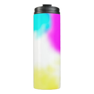 Garrafa Térmica design digital blur de textura de fundo