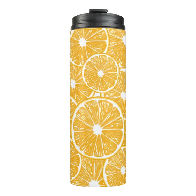 Garrafa Térmica Design do padrão das fatias laranja (Frente)