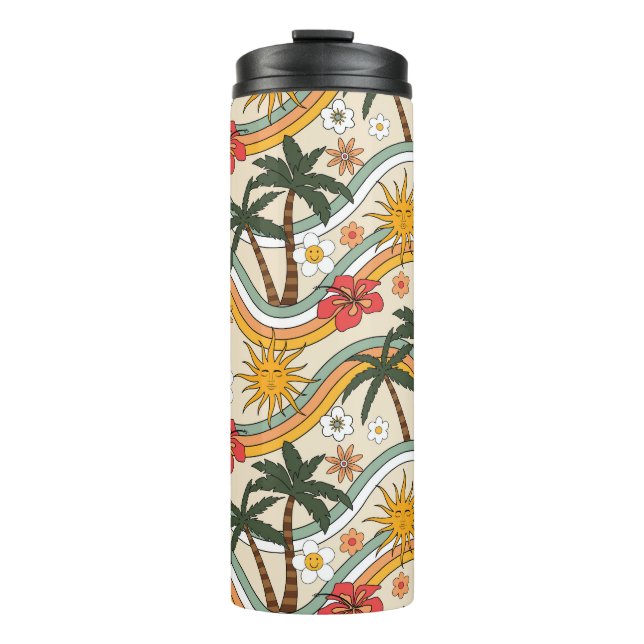 Garrafa Térmica design floral (Frente)
