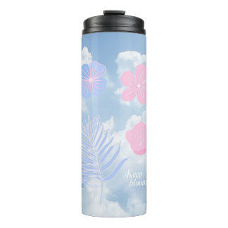 Garrafa Térmica Design Floral Minimalista – Estética Botânica Ar