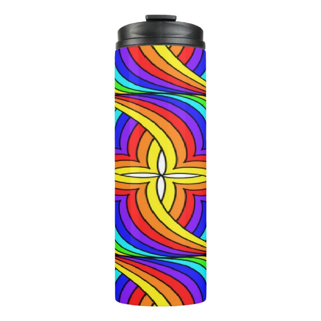 Garrafa Térmica Design floral multicor (Frente)