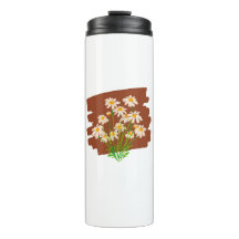 Design floral russo sobre fundo castanho