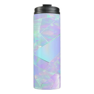 Garrafa Térmica Design Iridescente Azul e Roxo