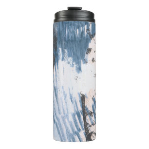 Garrafa Térmica Design pintado à mão. Estilo artístico exclusivo.
