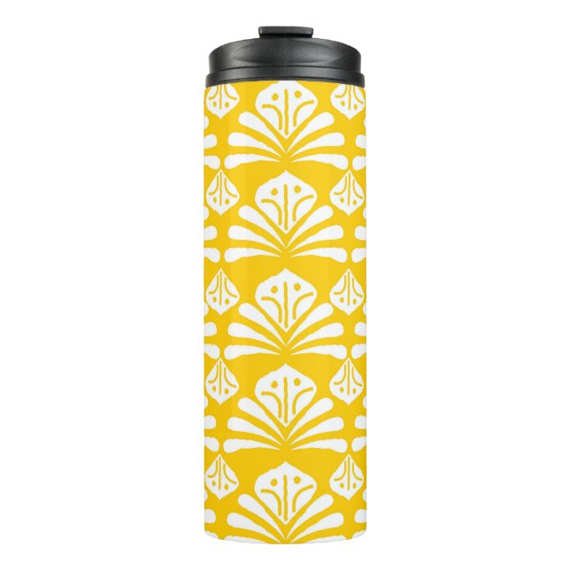 Garrafa Térmica Design típico de batik indonésio, combinação de ka (Frente)