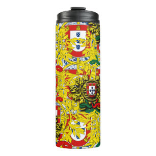 Garrafa Térmica Designs azuis azulejos portuguesas