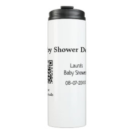 Garrafa Térmica DETALHES DO chá de fraldas CÓDIGO DE VERIFICAÇÃO Q