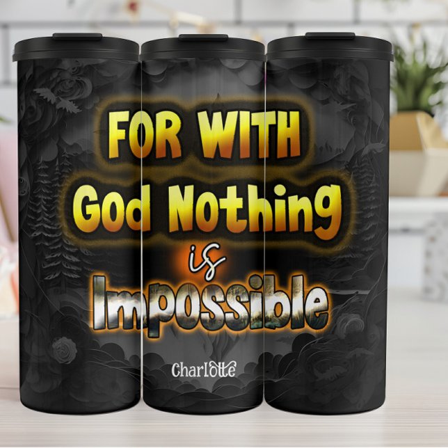 Garrafa Térmica Deus Nada É Um Brilho Impossível (Criador carregado)