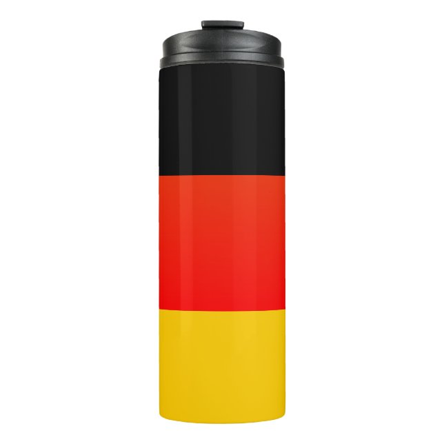 Garrafa Térmica Deutsche Flagge ou alemão Flag Thermal Tumbler (Frente)