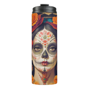 Garrafa Térmica Dia Da Catrina Dos Mortos 1