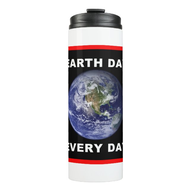 Garrafa Térmica Dia da Terra Todos os Dias (Frente)