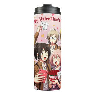 GARRAFA TÉRMICA DIA DE OS NAMORADOS ANIME TUMBLER