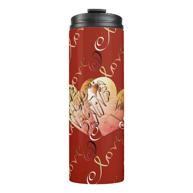 Garrafa Térmica Dia de os namorados Love Red (Frente)