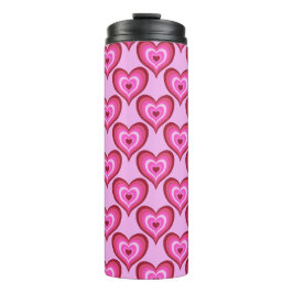 Garrafa Térmica Dia de os namorados Trendy Pink Hearts