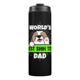 Garrafa Térmica Dia de os pais Pai de cães Shih Tzu World