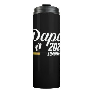 Garrafa Térmica Dia de os pais Papa Carregando 2021 Primeira Vez