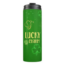 Dia de São Patrício Lucky Charm Irish Tumbler