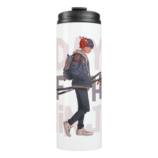 Garrafa Térmica Dia Internacional Ninja Dia Ninja (Frente)