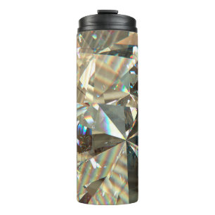 Garrafa Térmica Diamante triangular de textura em camadas ou forma