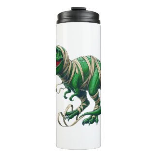 Garrafa Térmica Dinossauro Múmia Halloween Crianças Meninas T-Shir