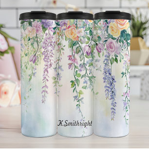 Garrafa Térmica Disposição Floral Elegante