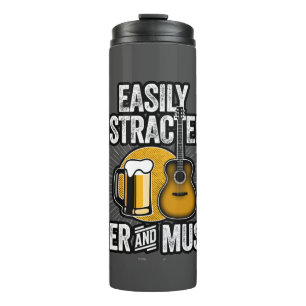 Garrafa Térmica Distração fácil de cerveja e música