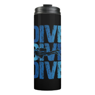 Garrafa Térmica Dive-Dive - Mergulhador Submarino Scuba