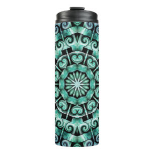 Garrafa Térmica Divertido com o Teal e o Negro