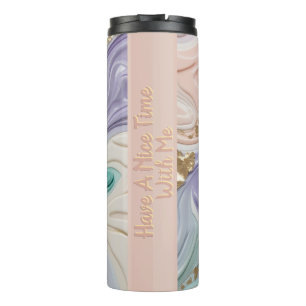 Garrafa Térmica "Divirta-se comigo" Marble Tumbler