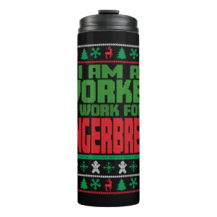 Garrafa Térmica Dizendo no Natal do Trabalhador