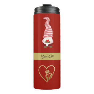 Garrafa Térmica Do Gnome com amor meu     ValentineThermal Tumbl
