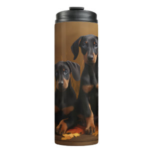 Garrafa Térmica Doberman Puppy Autumn Delight Pumpkin