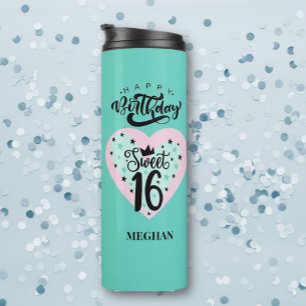 Garrafa Térmica Docinho Personalizado 16 Aniversário