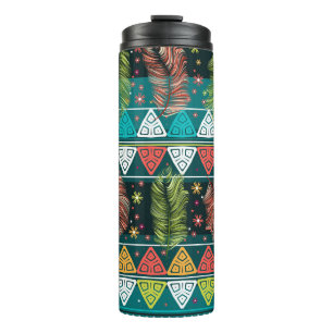 Garrafa Térmica Dodle Étnica Floral: Gentil Vintage.