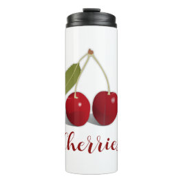 Garrafa Térmica Dois Tumbler Térmico de Design Cherries