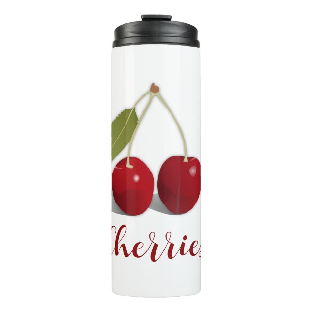 Garrafa Térmica Dois Tumbler Térmico de Design Cherries (Frente)