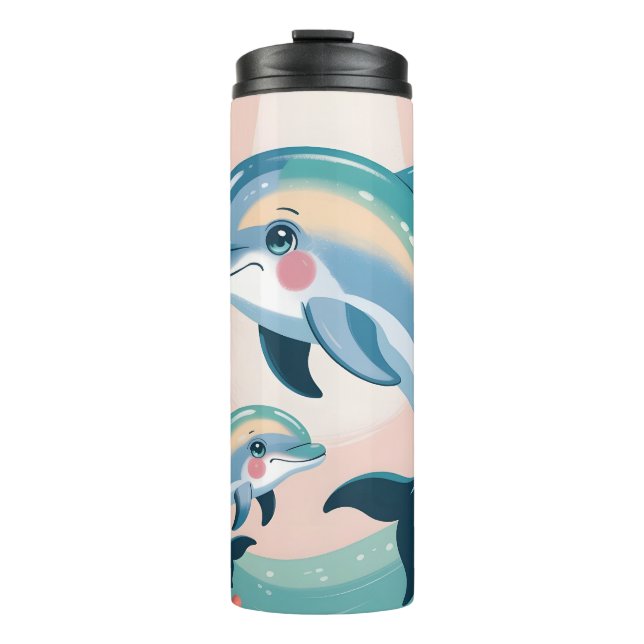 Garrafa Térmica Dolphin Mom and Baby (Frente)